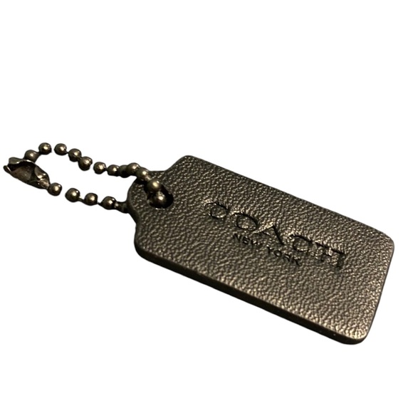 Stylish Retro Style Coin Purse Keychain with Pom-Pom & added Coach Tag - Picture 5 of 11